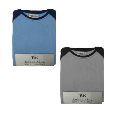 Mens Knit Crew Neck Pajamas